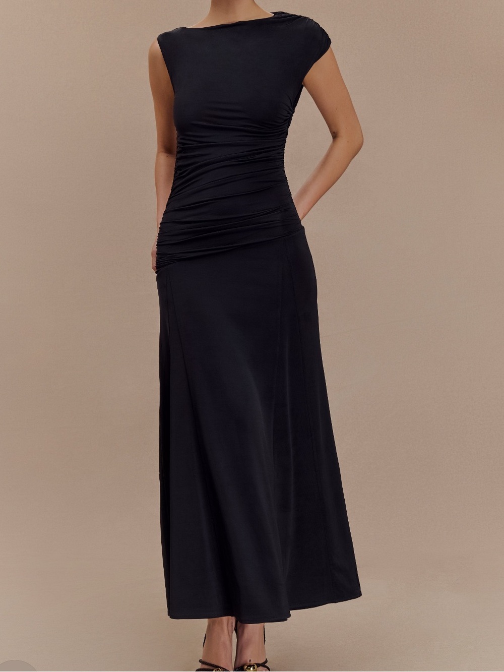 NWT Navanna Asymmetric Slinky Midi